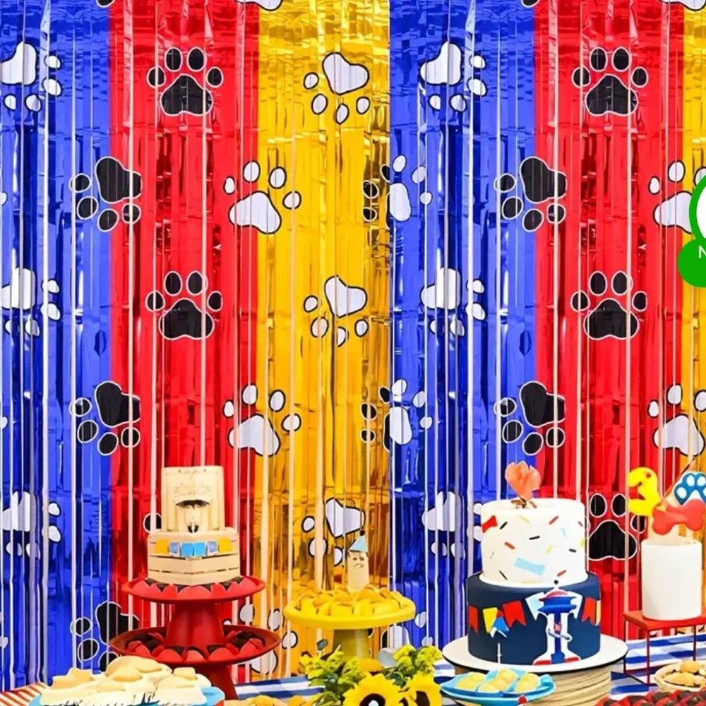 Paw print/Paw Patrol party bundle. All BRAND NEW. 7 pieces together